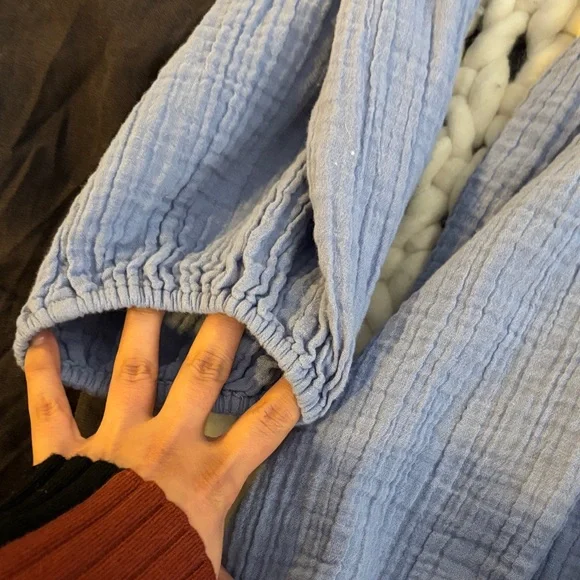 Apiece Apart Light Blue Ruffled Blouse - Picture 8 of 16